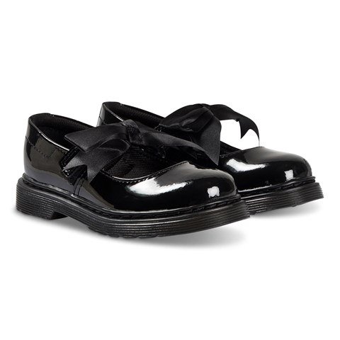 Black Patent Maccy Bow Mary Jane Shoes | AlexandAlexa