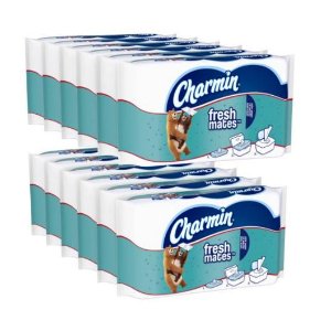 Charmin Freshmates Flushable Wipes 40 Count Refills; Pack of 12