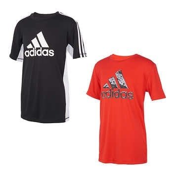 Youth 2-pack Performance Tee, Black and Red