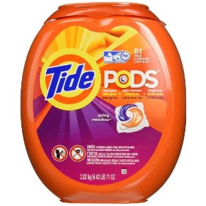 Tide Pods He Turbo Laundry Detergent Packs, Spring Meadow, 81 Count