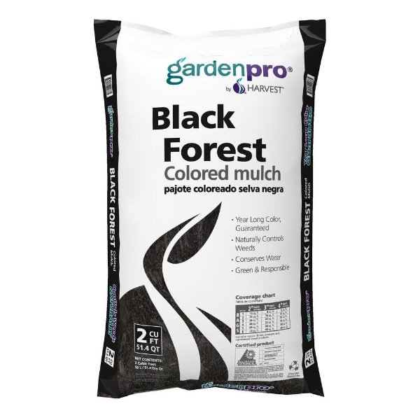 2.0 cu. ft. Forest Black Colored Mulch