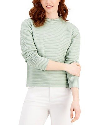 Cotton Ottoman Sweater, Created for Macy's