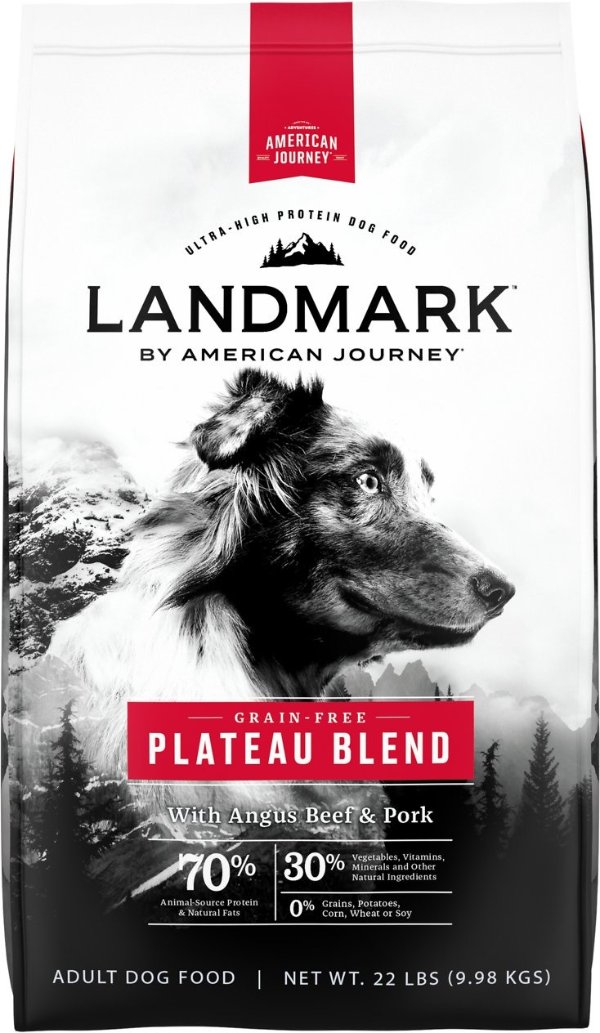 Landmark Plateau Blend with Angus Beef and Pork Grain-Free Dry Dog Food, 22-lb bag - Chewy.com