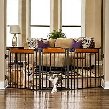 Carlson Pet Products Design Paw Arched Flexi Pet Gate | Petco