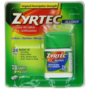 Zyrtec Allergy Relief Tablets 10mg, 70 Count