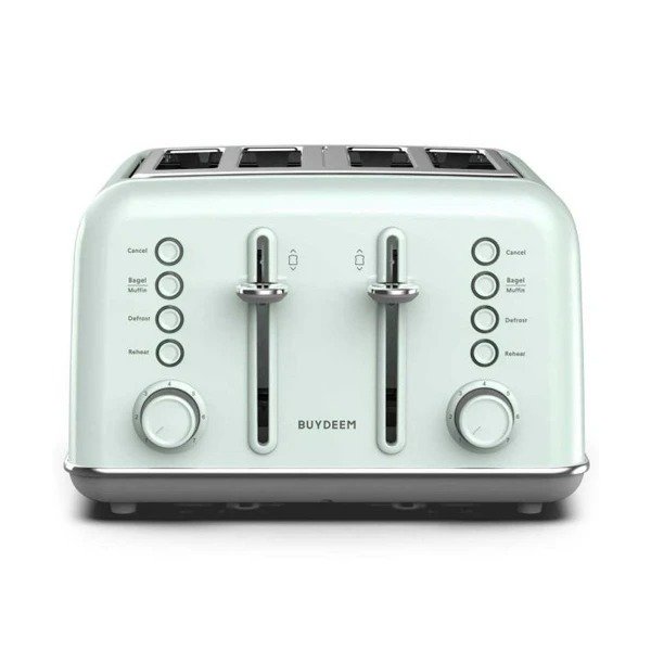 Cozy Greenish 4-Slice Toaster |Official Store