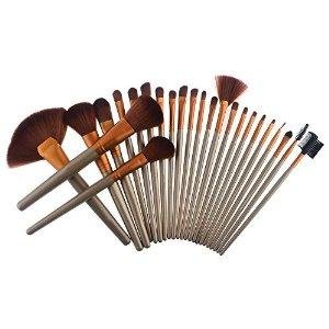 Brushes, PeleusTech® 24pcs Makeup Cosmetics Professional Brush Set Kit Facial Brush Kit Set-Golden