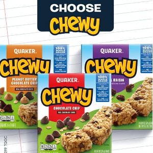Quaker Chewy Dipps & Granola Bars, Variety Pack, 58 Bars