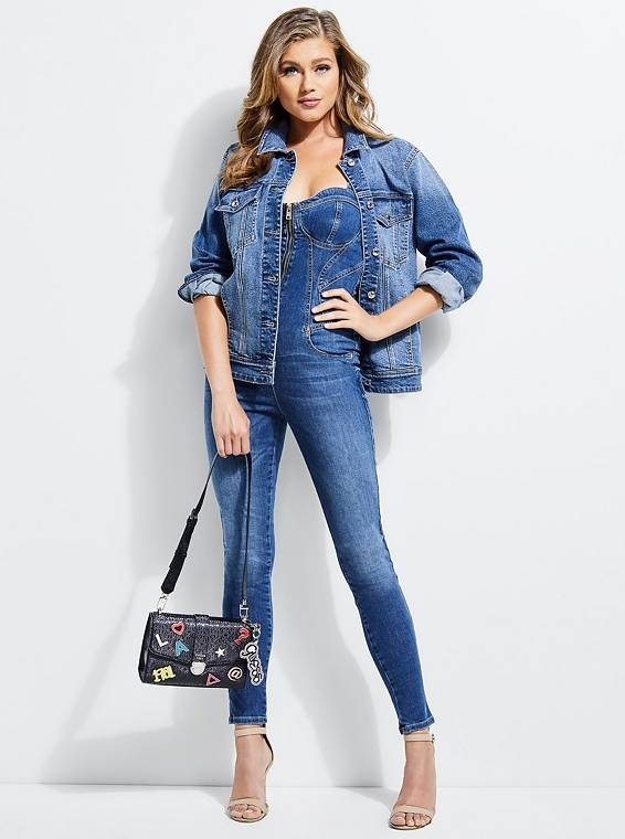 Denim Bodycon Jumpsuit at Guess