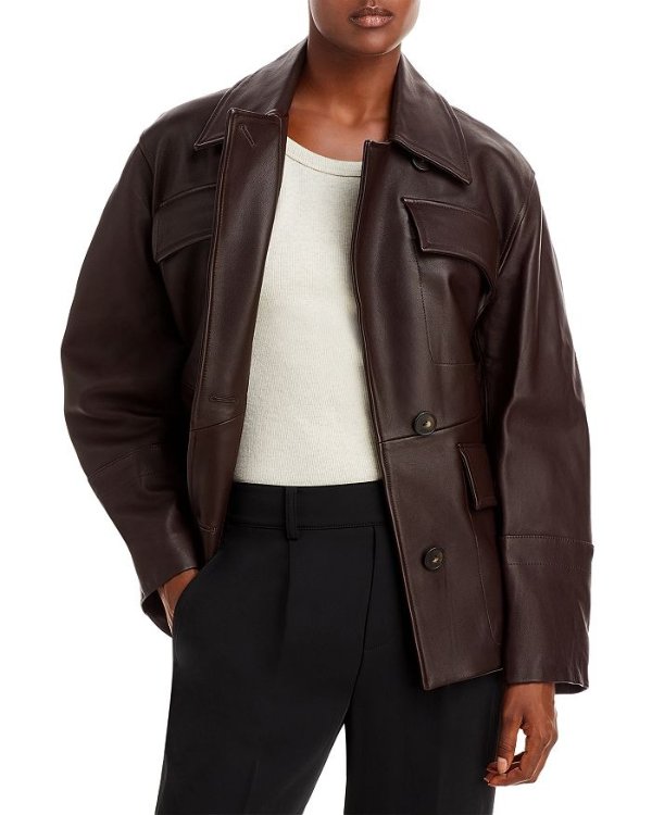 Leather Safari Jacket