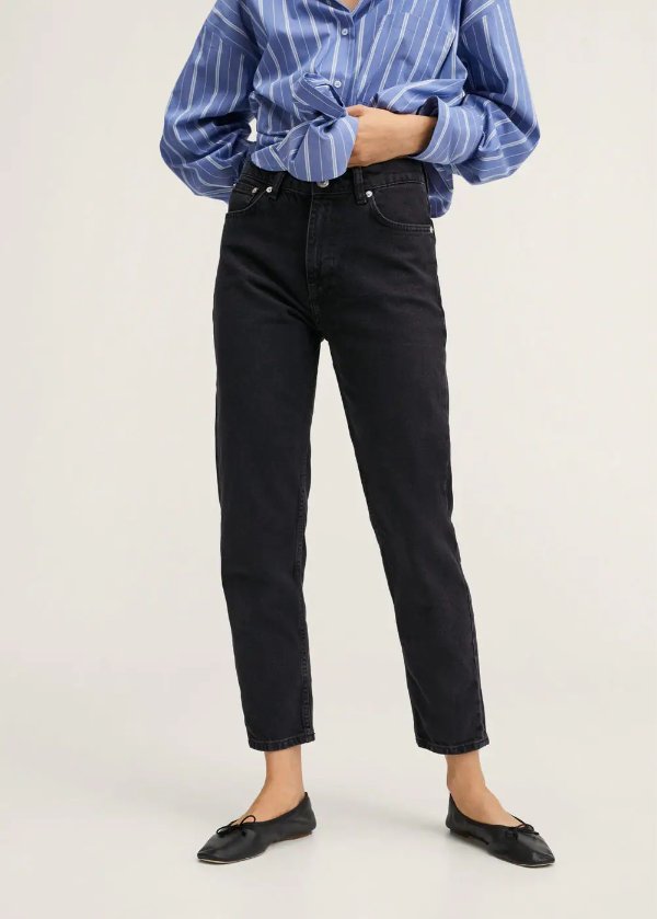 Mom high-waist jeans - Women | MANGO OUTLET USA
