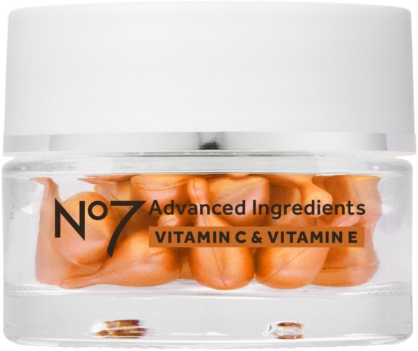 Advanced Ingredients Vitamin C & Vitamin E Facial Capsules 
