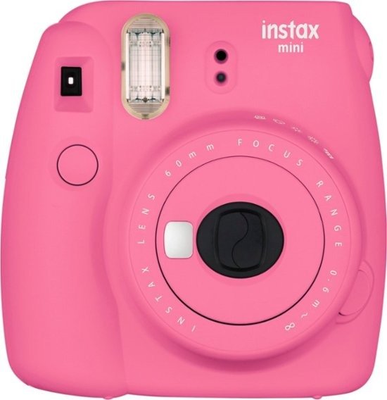 Fujifilm - instax mini 9 Instant Film Camera - Flamingo PinkIncluded Free
