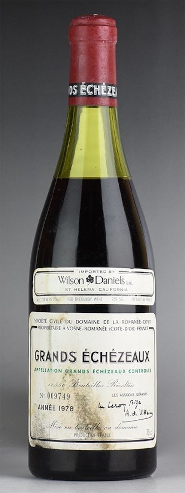 [1978]  de la Romanee Conti DRC Grand leak 葡萄酒