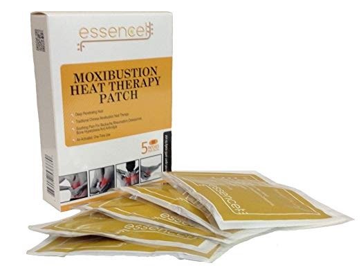 Moxibustion Natural Heating Herb Pads Heat Therapy Patches for Arthritis,Neck Shoulders, Back Pain Relief-Pack of 5