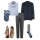 Pronto Uomo Gray Modern Fit Dress Slacks - Men's Pants | Men's Wearhouse