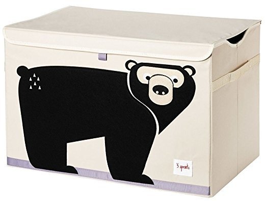 黑熊图案收纳箱