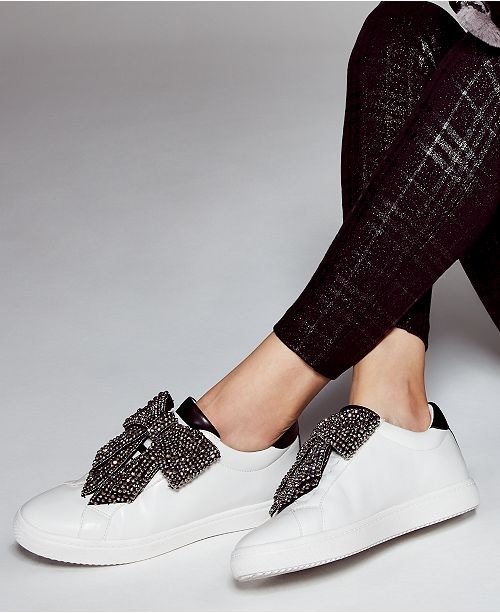 INC Beline Bow Sneakers, Created for Macy's