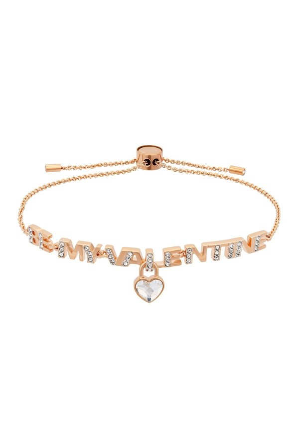 Melt Your Heart 18K Rose Gold Plated Swarovski Crystal Adjustable Bracelet