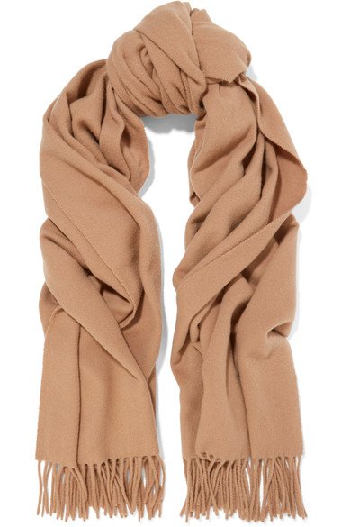 Canada fringed wool scarf