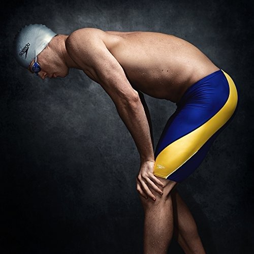 Speedo Men's Jammer Swimsuit-Endurance+ Launch Splice