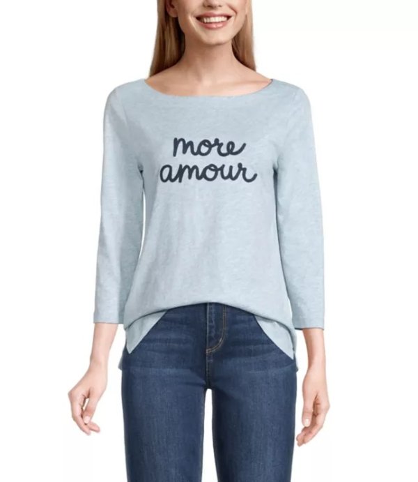 More Amour Boatneck Top