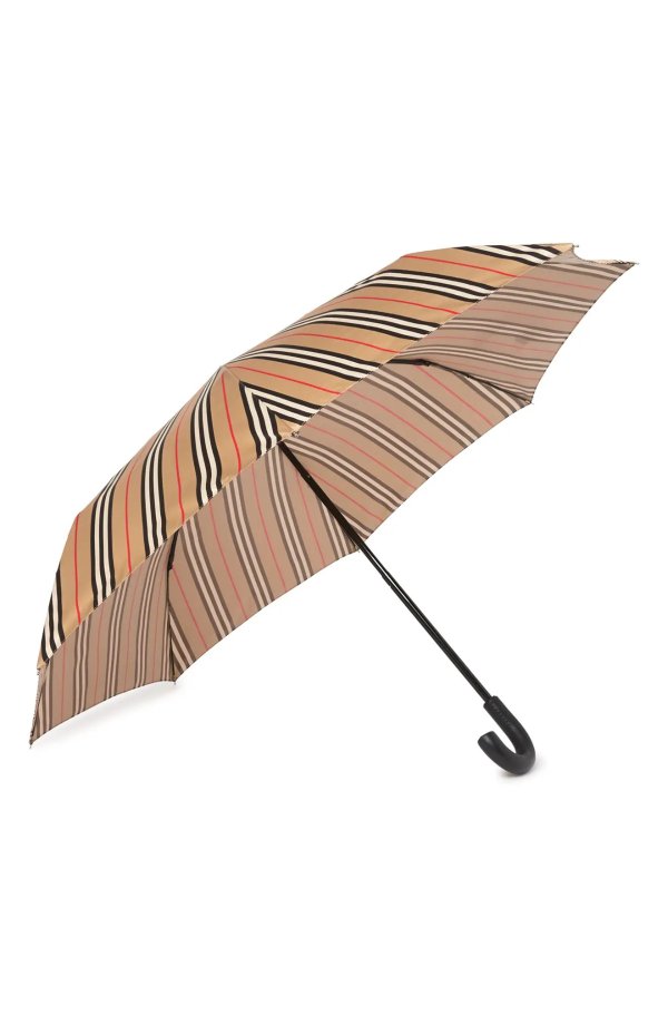 Signature Stripe J-Handle Umbrella