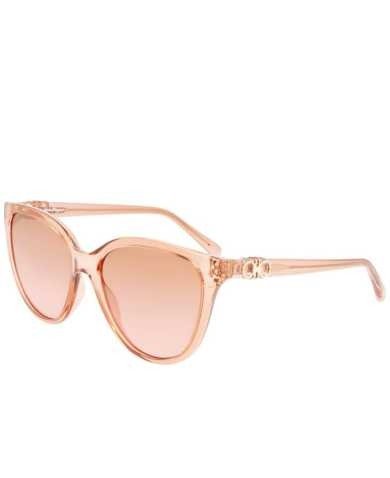 Ferragamo Women's Pink Cat-Eye Sunglasses SKU: SF1056S-838 UPC: 886895554107