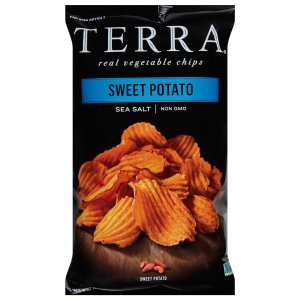 Terra Vegitable Chips, Crinkle Cut Sweet Potato with Sea Salt, 5 oz