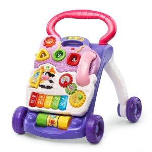 VTech Sit-to-Stand 婴儿音乐学步车，紫色