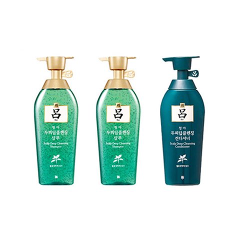 【2%返点】3瓶 韩国绿吕洗发水护发素