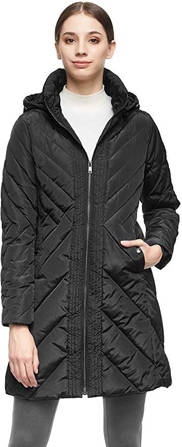 Women's Down Jacket Winter Removable Hooded Coat