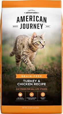 Turkey & Chicken Recipe Grain-Free Dry Cat Food, 12-lb