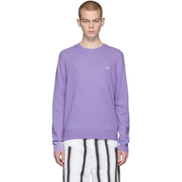 Acne Studios - Purple Nalon Face Sweater
