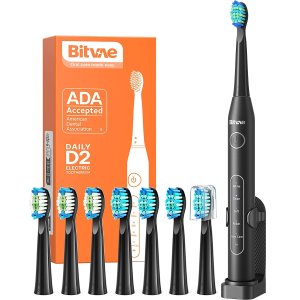 Bitvae Ultrasonic Electric Toothbrushes with 8 heads