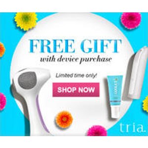 with any Tria Device order @ TRIA Beauty