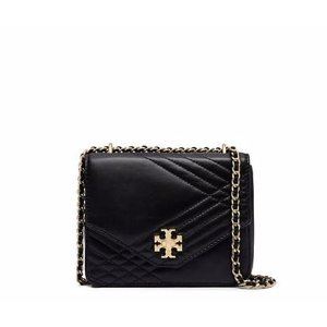 Tory Burch KIRA QUILTED 酒红色小挎包