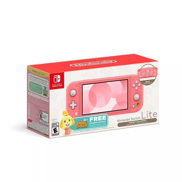Nintendo Switch Lite Special Edition Animal Crossing Bundle
