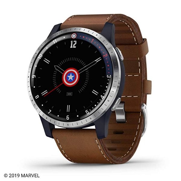 Garmin Legacy Hero Series, Marvel Captain America Inspired Premium Smartwatch, Includes a Captain America Inspired App Experience