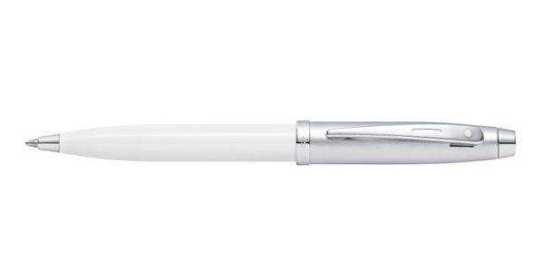 100 White Lacquer Ballpoint Pen