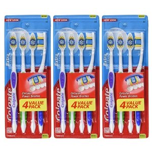 Colgate Extra Clean Full Head Toothbrush, Medium - 4 Count (3 Pack)