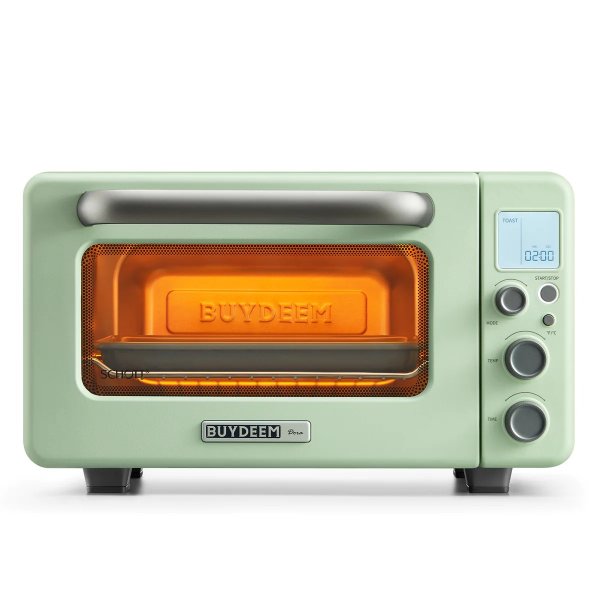 Buydeem T103 MIni Smart Countertop Toaster Oven, Convection Toaster Oven with Digital LCD Display