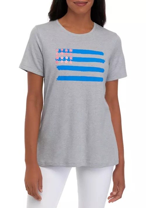 Women's Short Sleeve Crew Neck Graphic T-Shirt