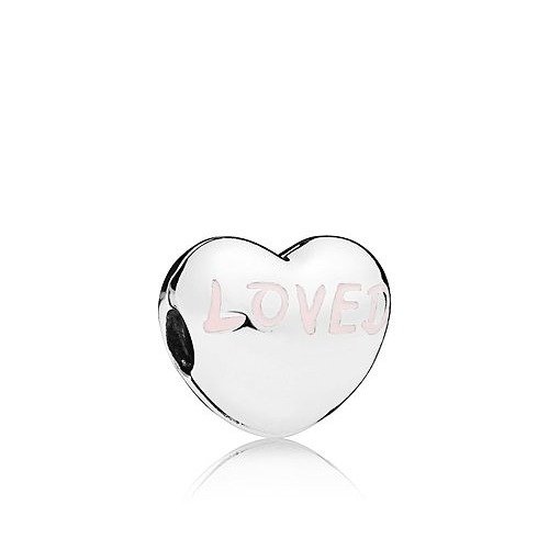 Sterling Silver Loved Heart Charm