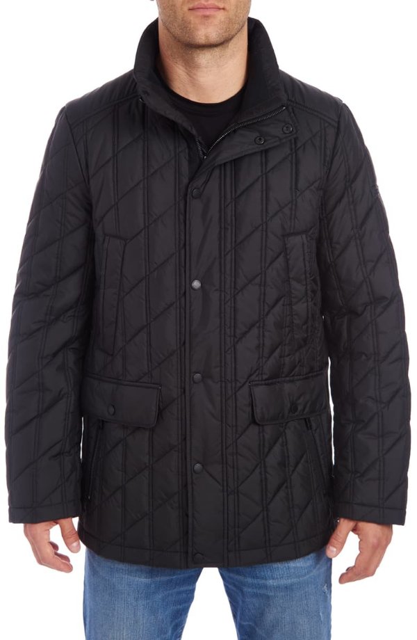 Water Resistant Down & Feather Puffer Jacket
