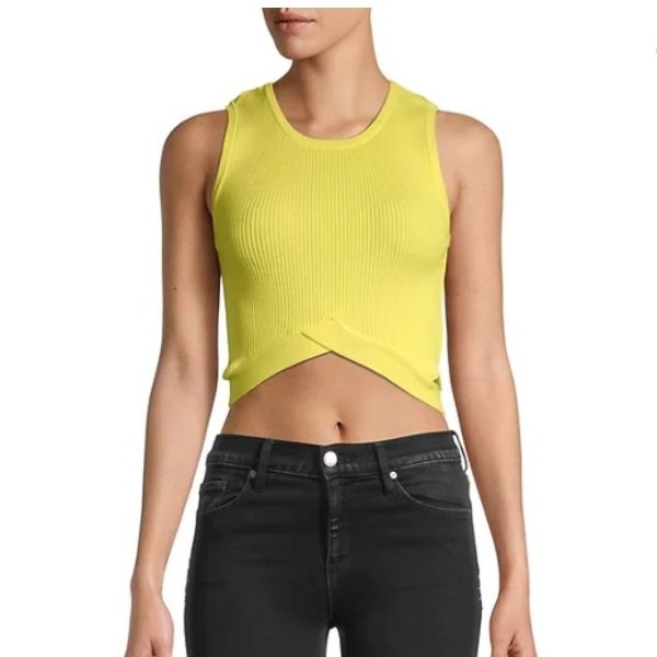 Crossover Cutout Cropped Top
