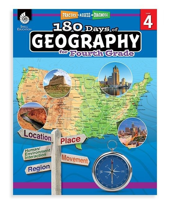 Grade 4 180 Days of Geography Workbook