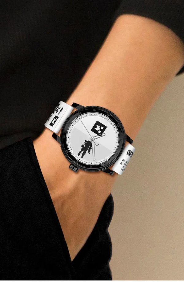 x Minecraft Silicone Strap Watch, 44mm