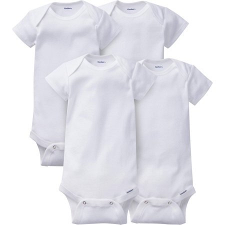 Newborn Baby Onesies Brand Organic Short Sleeve Bodysuits, 4-pack - Walmart.com