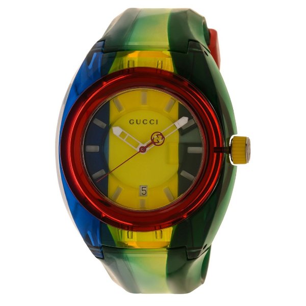 Sync Date Nylon Multi-Color Quartz Men's Watch